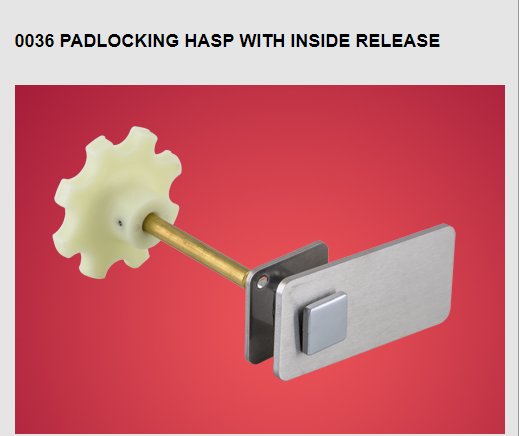 36 padlocking hasp
